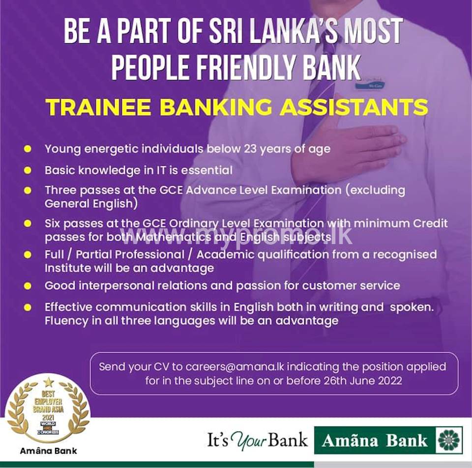 Trainee Banking Assistants