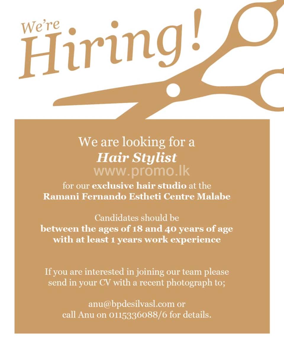 Hair Stylist At Ramani Fernando Salons