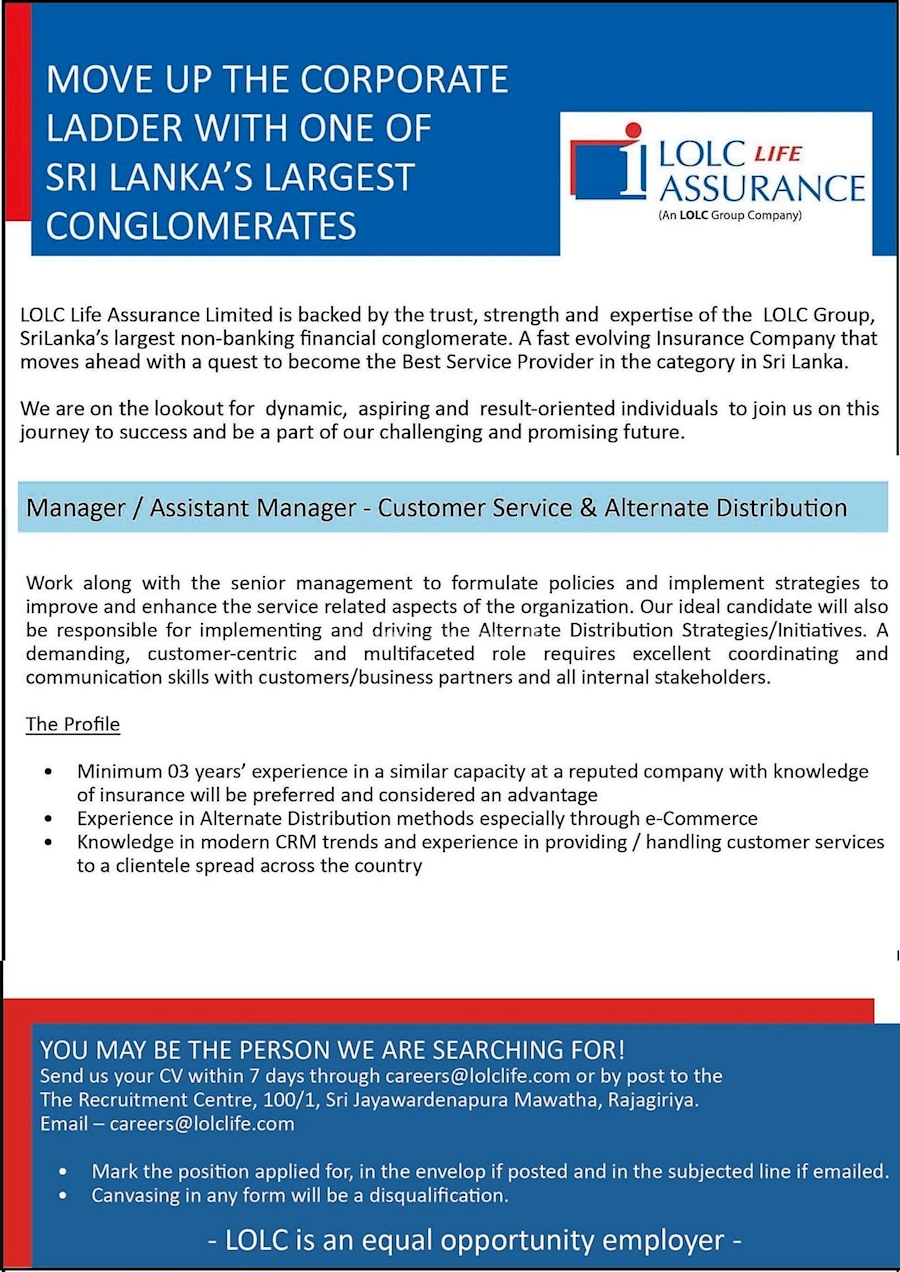 manager-assistant-manager-customer-service-and-alternate