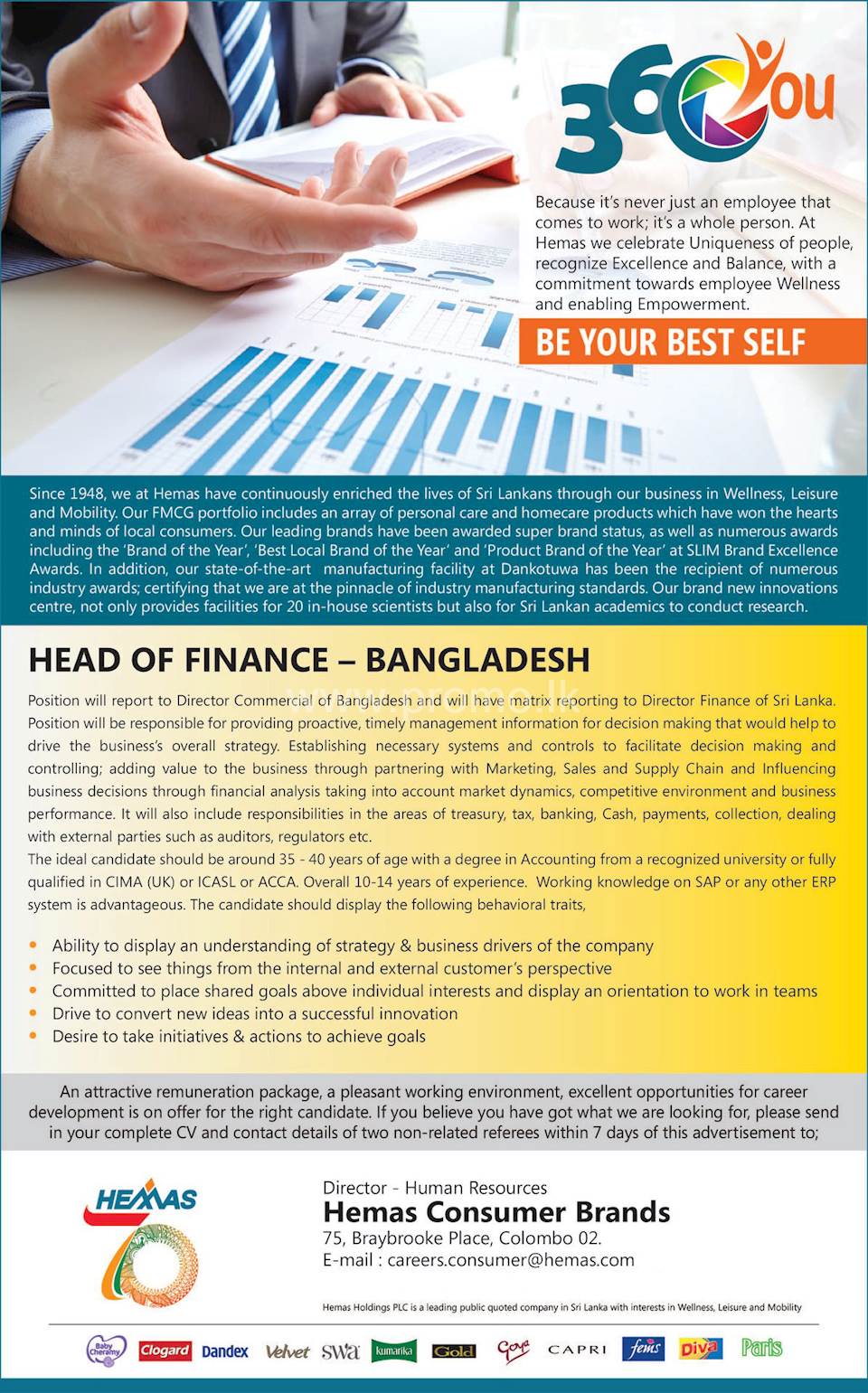 Head of Finance Bangladesh at Hemas Holdings