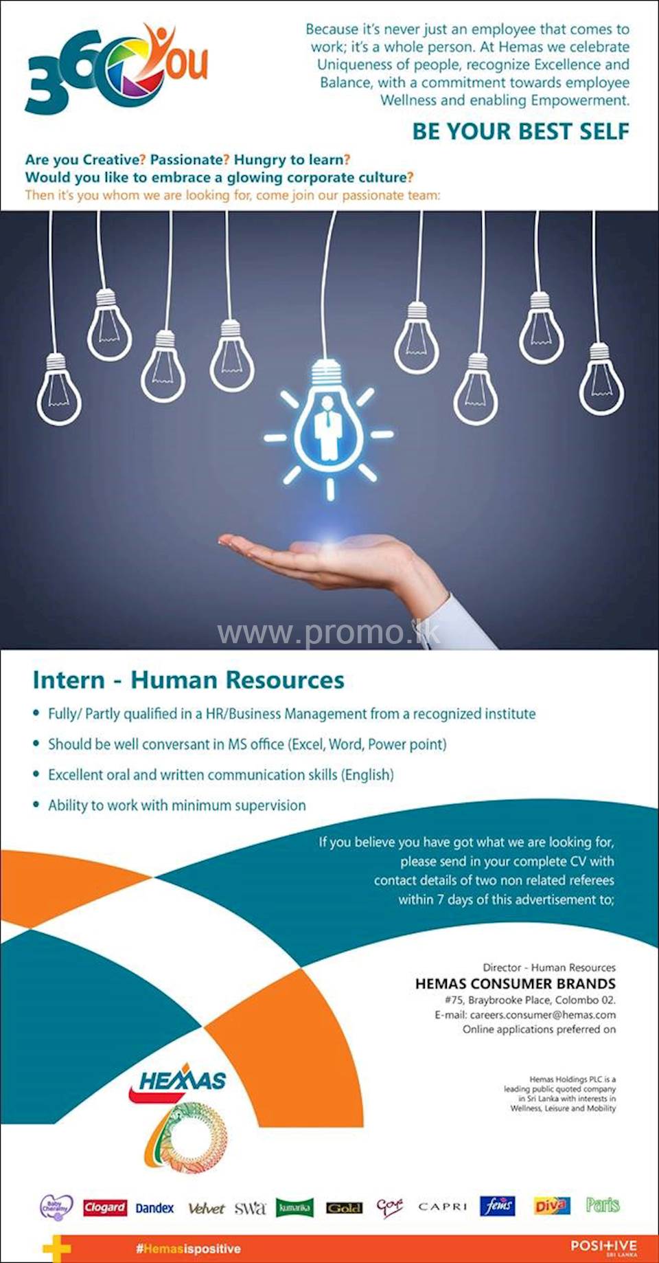 Intern Human Resources at Hemas Holdings