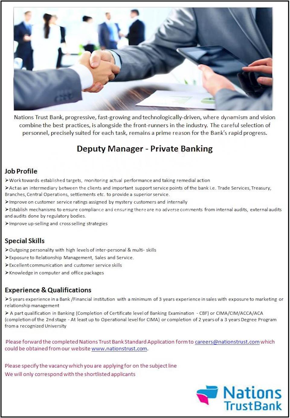 How To Become Deputy Manager In Bank