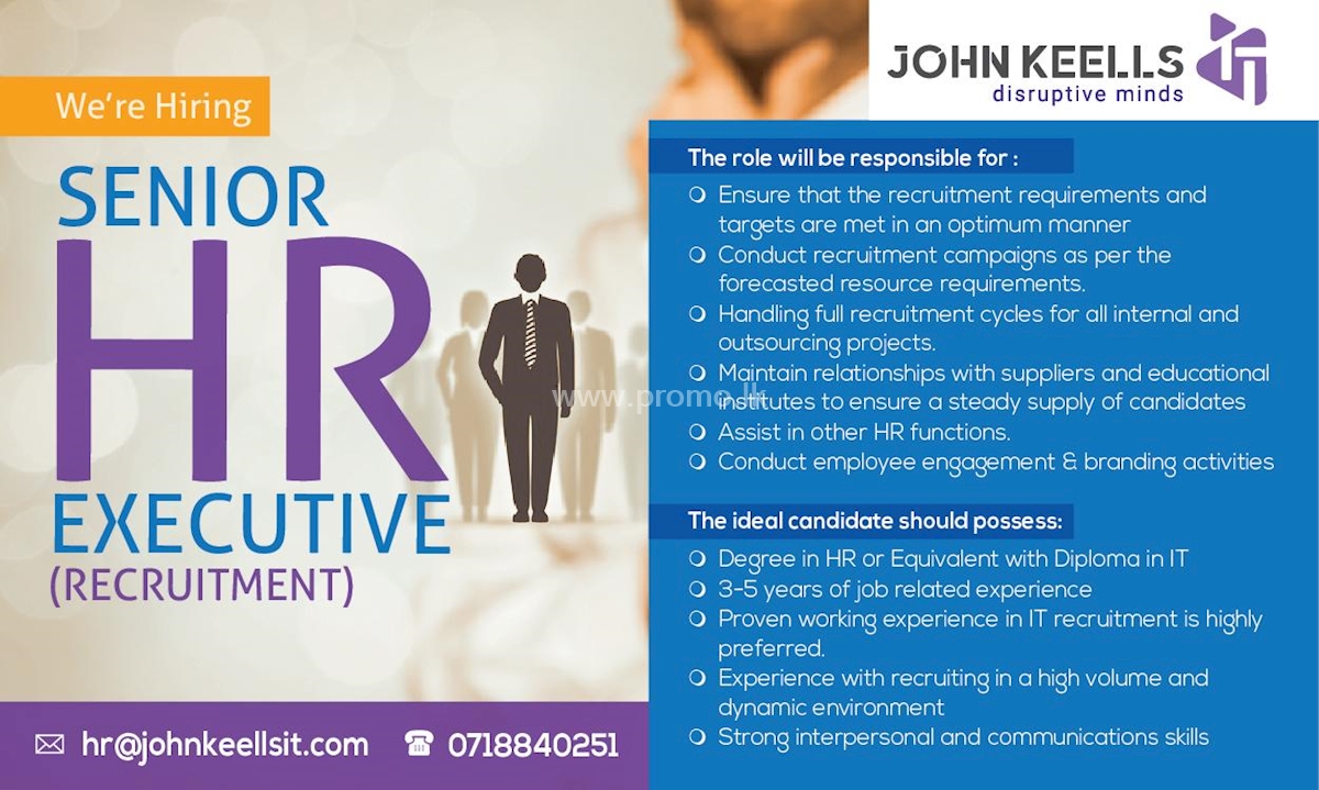 Senior Hr Executive At John Keells Computer Services