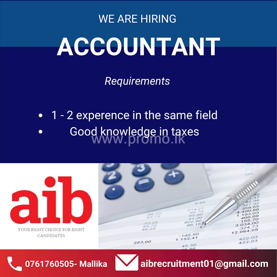 Accountant At AIB Sri Lanka