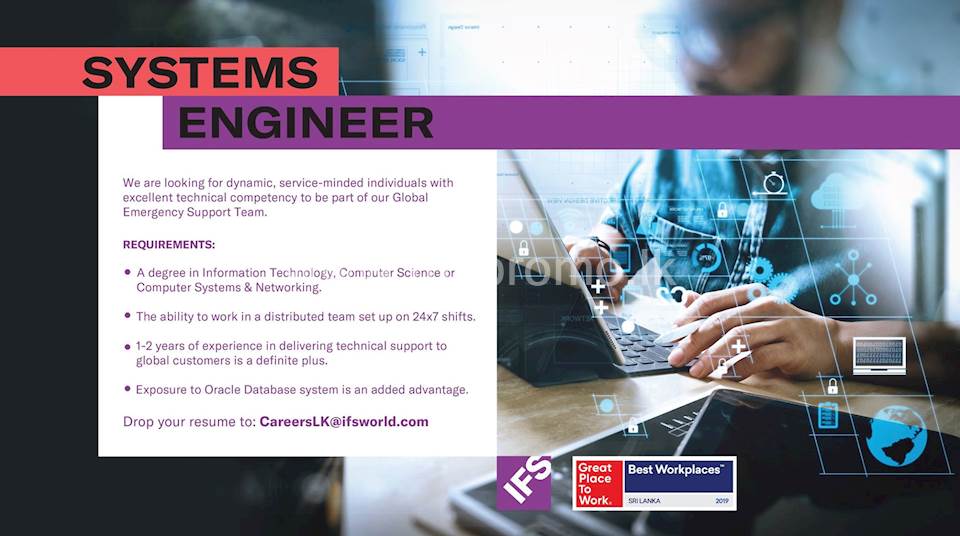 System Engineer at IFS Sri Lanka