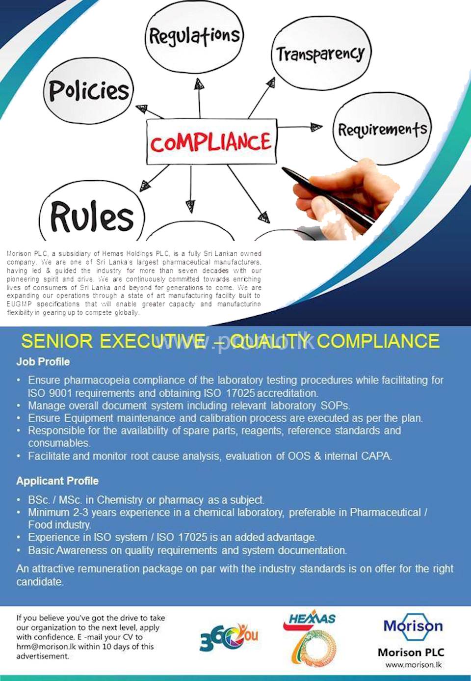 senior-executive-quality-compliance-at-hemas-holdings