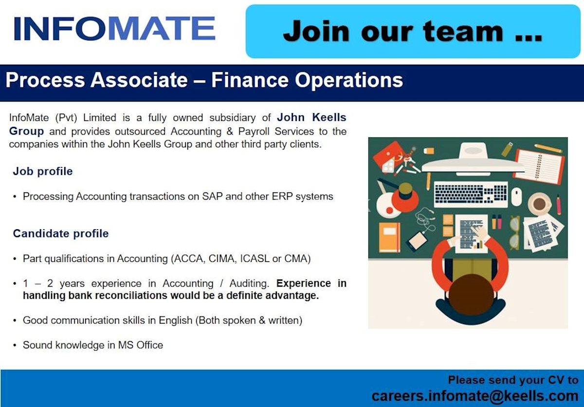 Process Associate Finance Operations at InfoMate