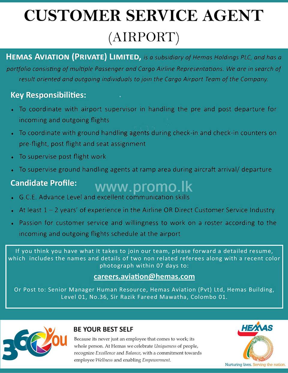 Customer Service Agent Airport At Hemas Holdings customer-service-agent-airport-at-hemas-holdings