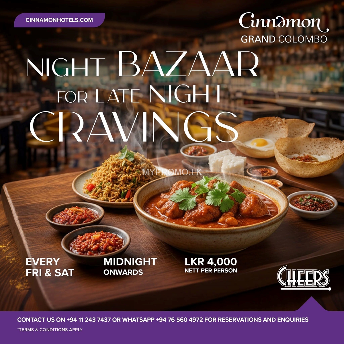 Night Bazaar for Late Night Cravings at Cinnamon Grand