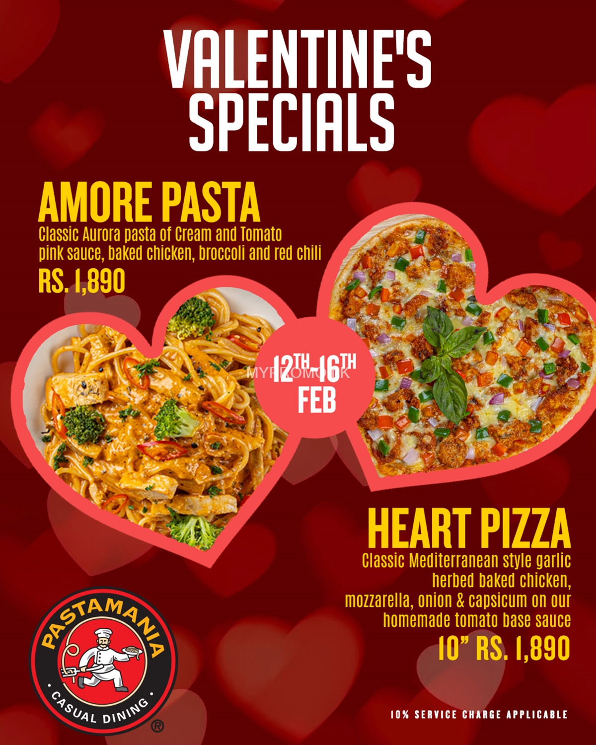Celebrate Valentine's at PastaMania Sri Lanka