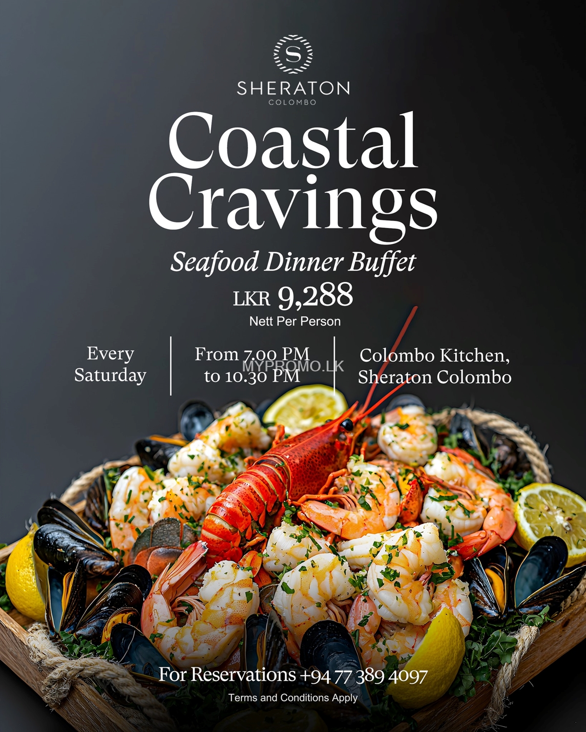 Seafood Dinner buffet at Sheraton Colombo Hotel