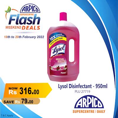 Lysol Disinfectant 950 ml