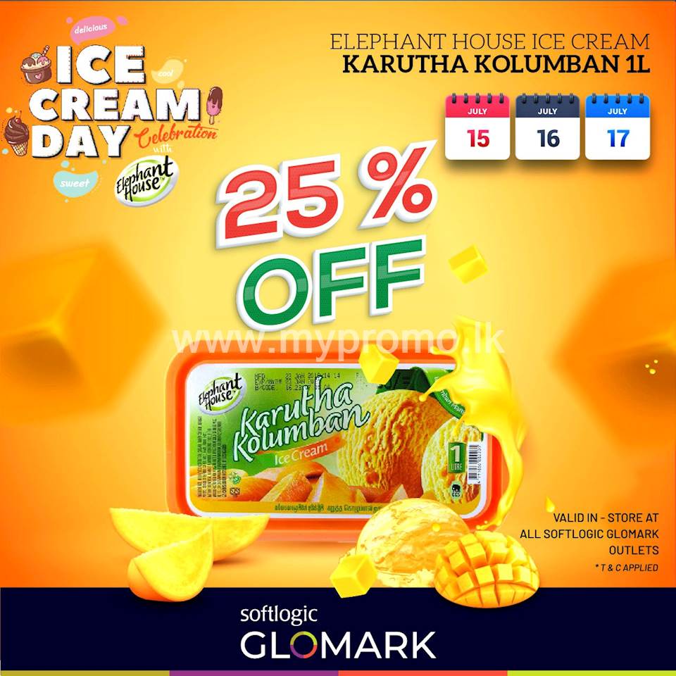 Visit your nearest GLOMARK outlet and enjoy 25% off on Elephant House Karutha Kolumban 1L