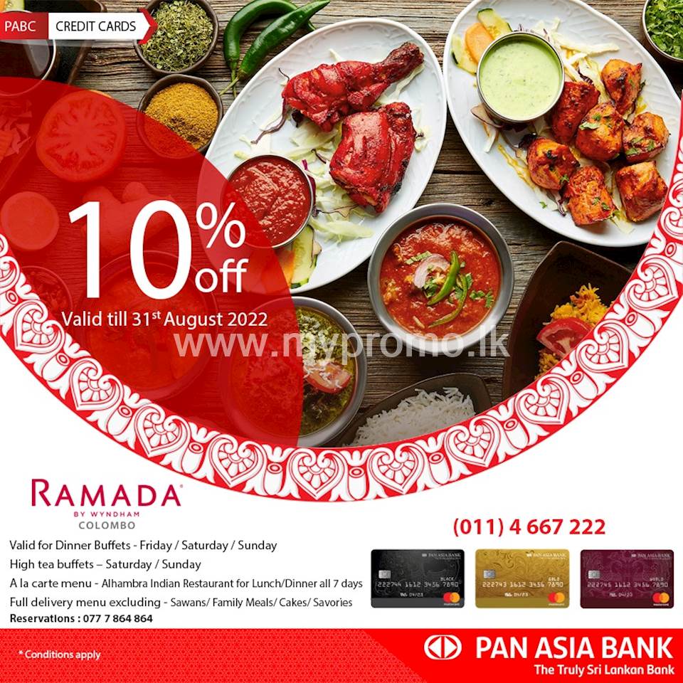 Get 10% off at Ramada Colombo with Pan Asia Bank Credit Cards