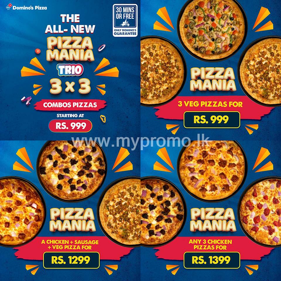 New Domino’s Pizza Mania Trio