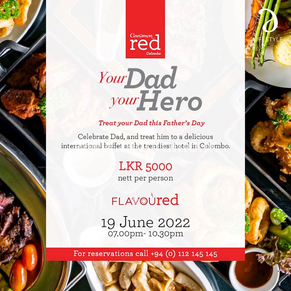 Celebrate Dad, and treat him to a delicious international buffet at Cinnamon Red for this father's day
