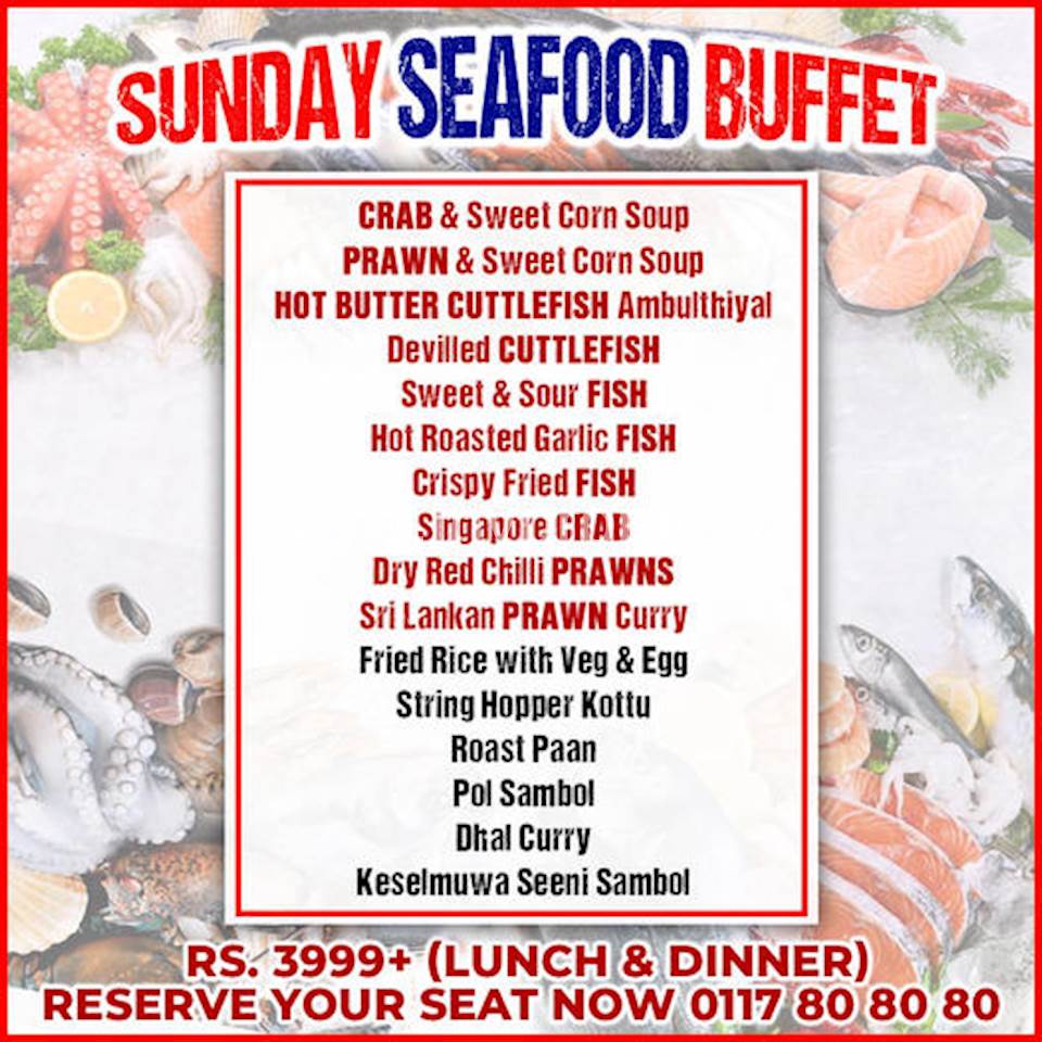 Sunday Seafood Buffet at Chinese Dragon Cafe
