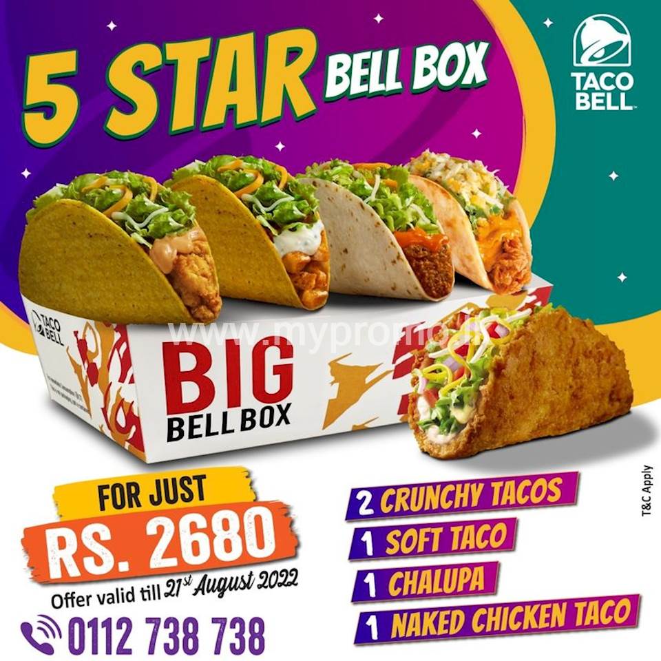 5 star bell box at Taco Bell