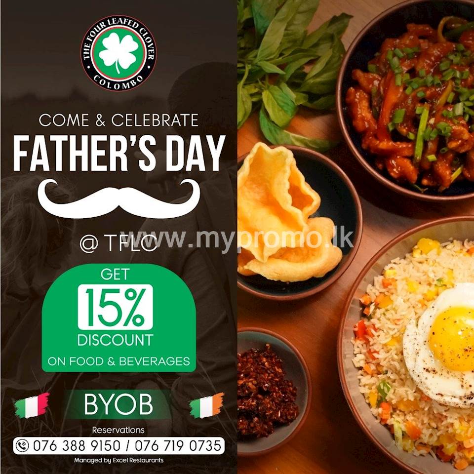 Come & Celebrate Father’s day at The Four Leafed Clover