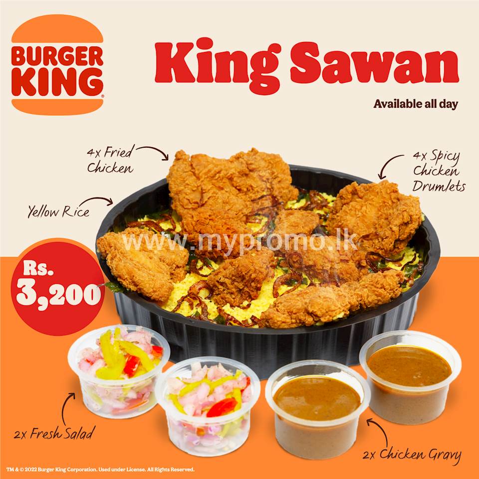 King Sawan for Rs.3200 at Burger King