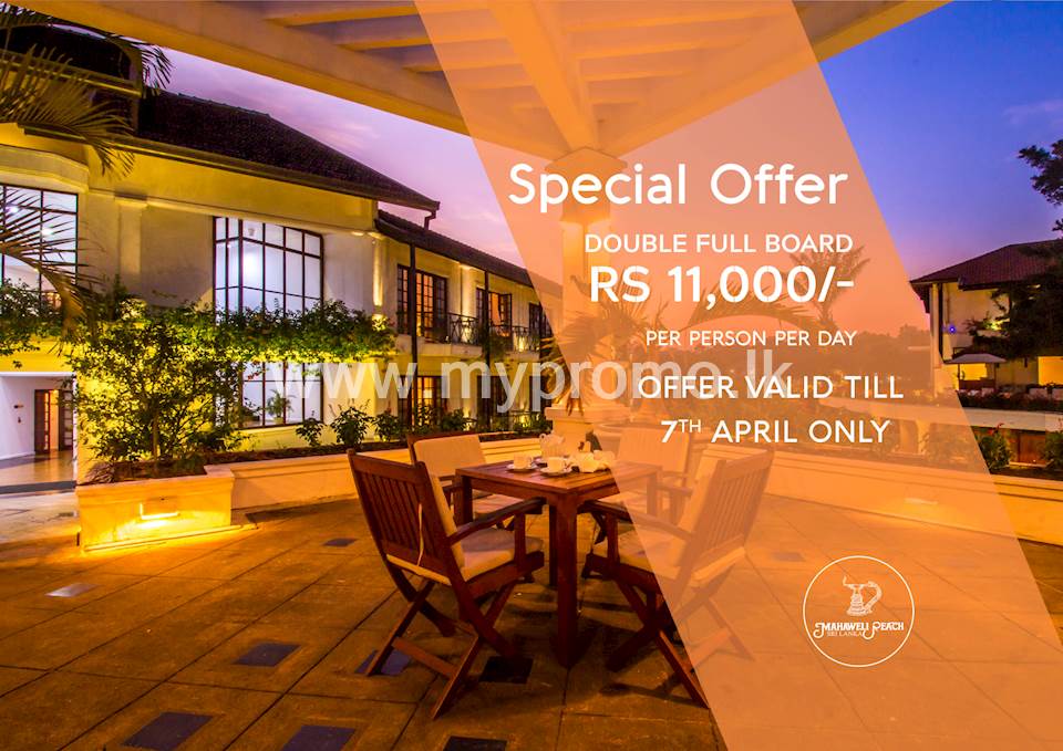 Special Offer for Double Full Board at Mahaweli Reach Hotel