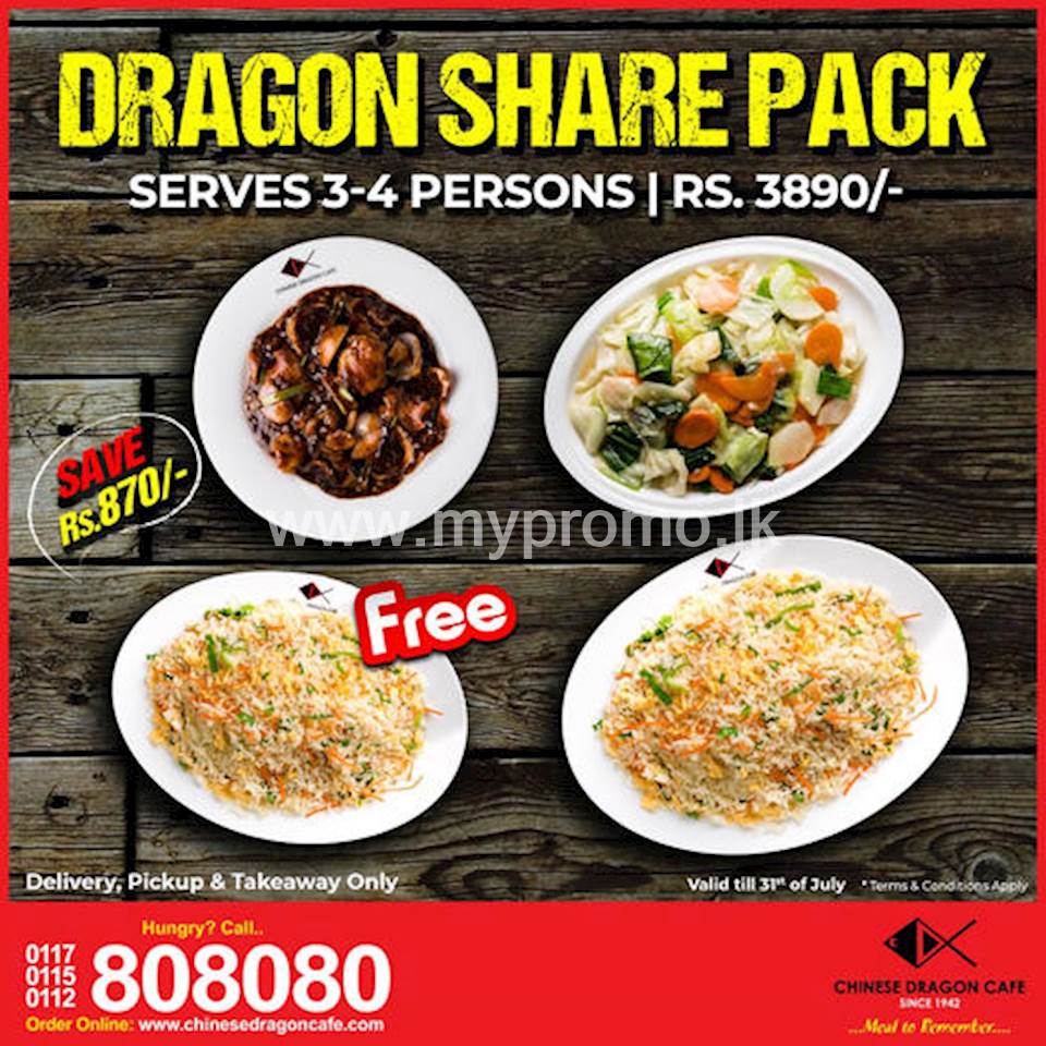 Dragon Share Pack at Chinese Dragon Cafe