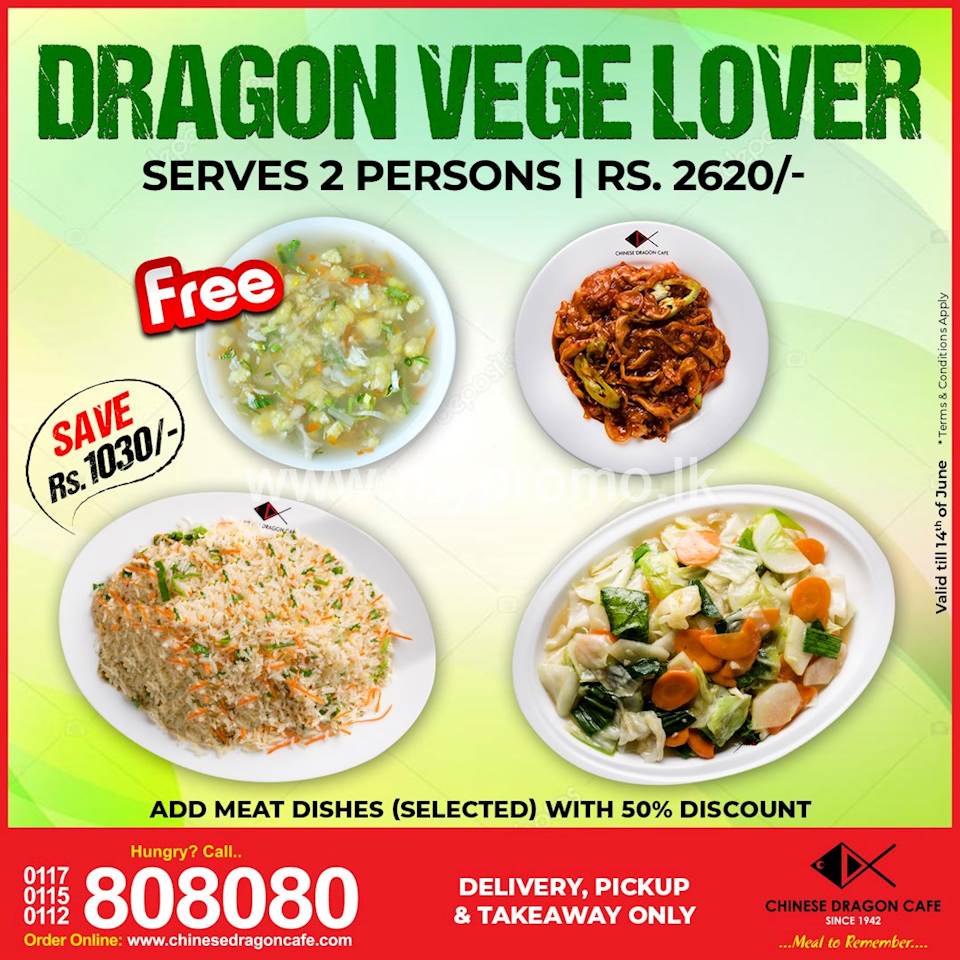 Special Deal for Vege Lovers at Chinese Dragon Cafe