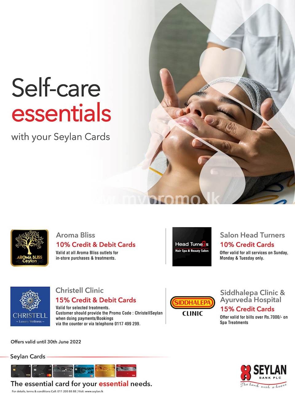 Enjoy savings on self care essentials with your Seylan Cards