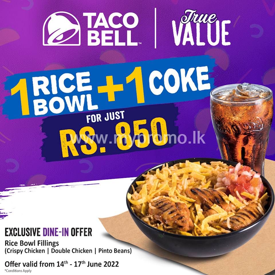 Exclusive dine-in offer from Taco Bell Sri Lanka