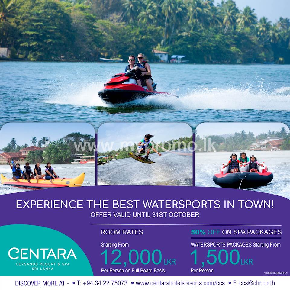 Experience the best watersports in town at Centara Ceysands