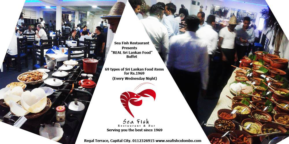 Real Srilankan Food Buffet promotion at SEA FISH Restaurant on the 23rd of November 2016