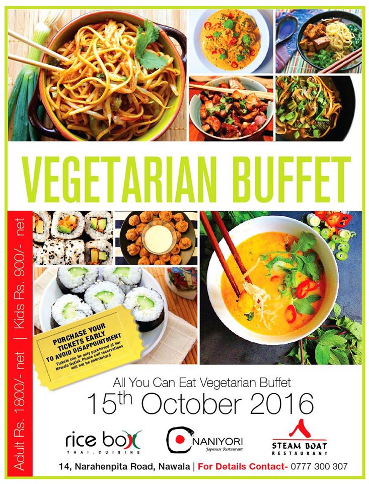 Vegetarian Buffet Promotion at Naniyori Japanese Restaurant on 15th October 2016