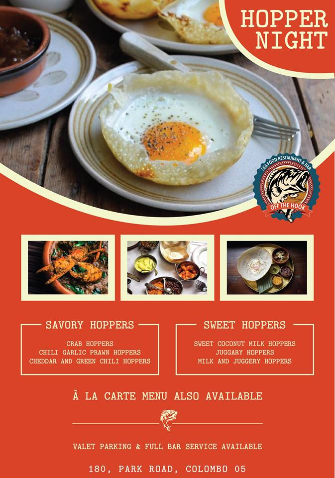 Hoppers Promotion at OFF THE HOOK Seafood Restaurant today