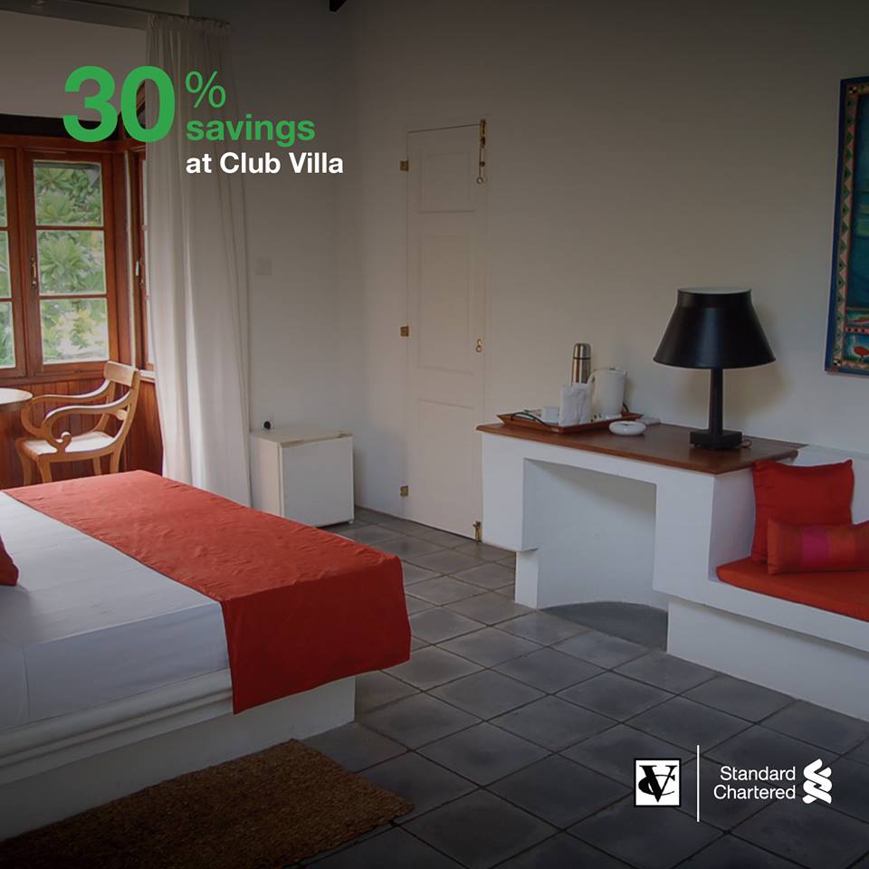 30% Discount at CLUB VILLA for Standard Chartered Bank till 30th July 2016