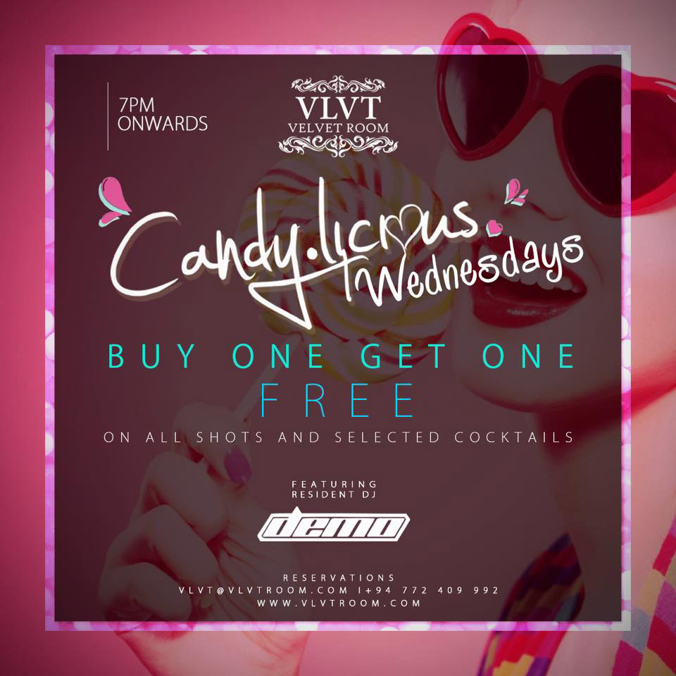 Happy Hours at VELVET ROOM from 7 pm Onwards