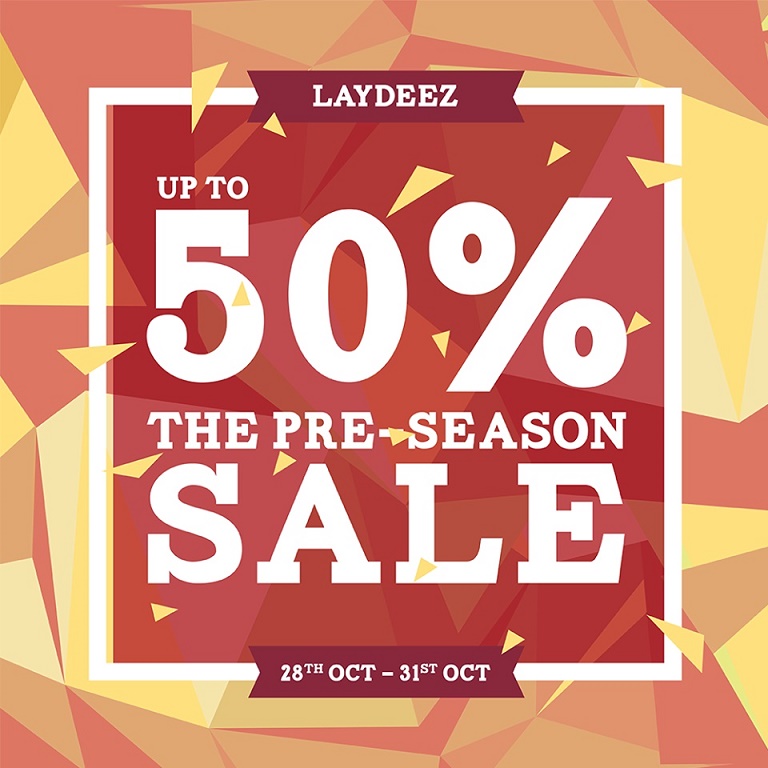 Pre Christmas 50% Discount at LAYDEEZ till 31st October 2016