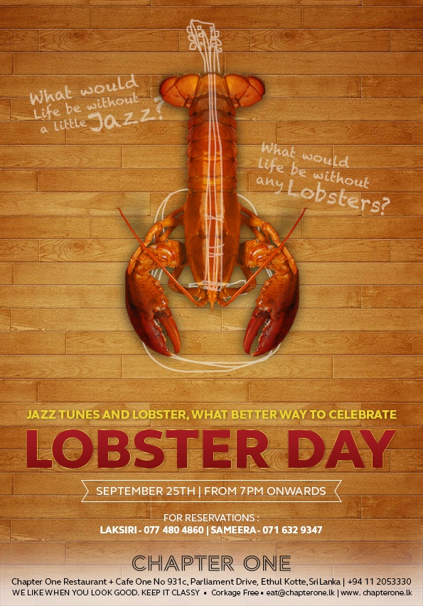 Lobster Promotion at CHAPTER 1 Restaurant on 25th September 2016