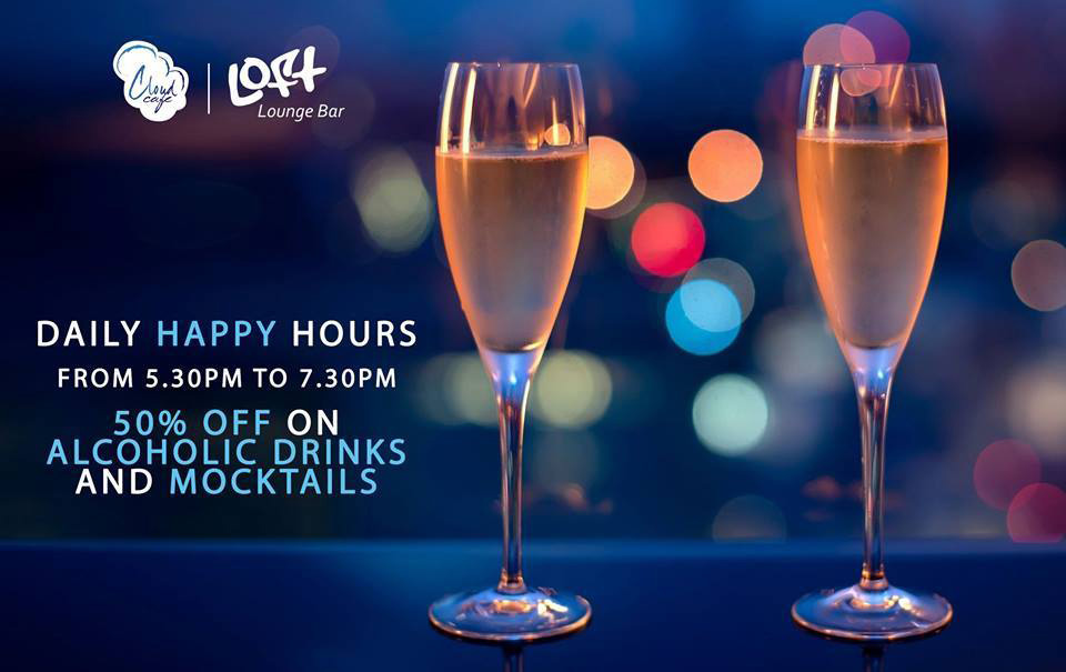 Daily Happy Hours at LOFT LOUNGE BAR