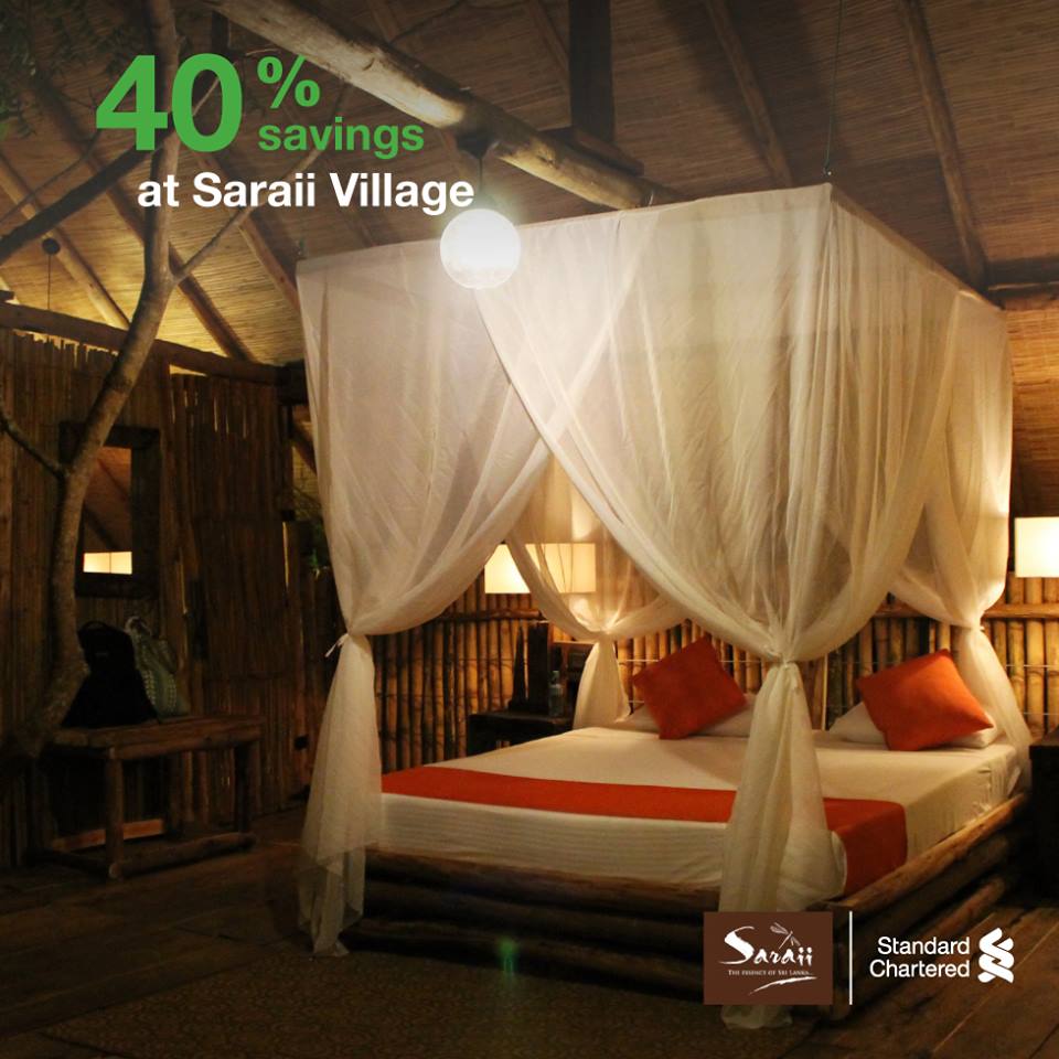 40% Off at SARAII VILLAGE for Standard Chartered Bank cards till 31st December 2016