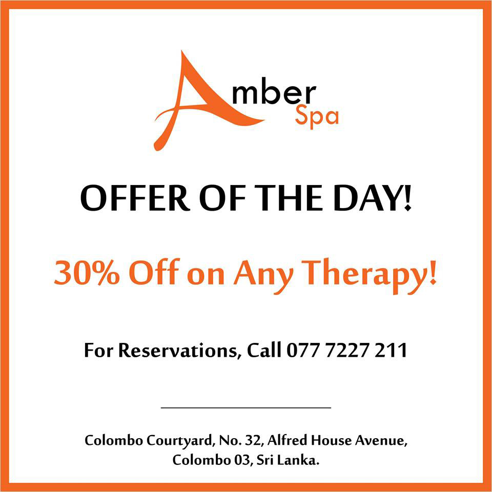 30% Discount on any therapy at AMBER SPA