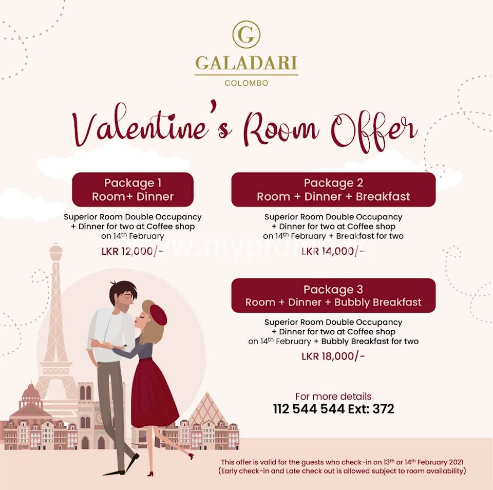 Valentine's Room Offer at Galadari Hotel