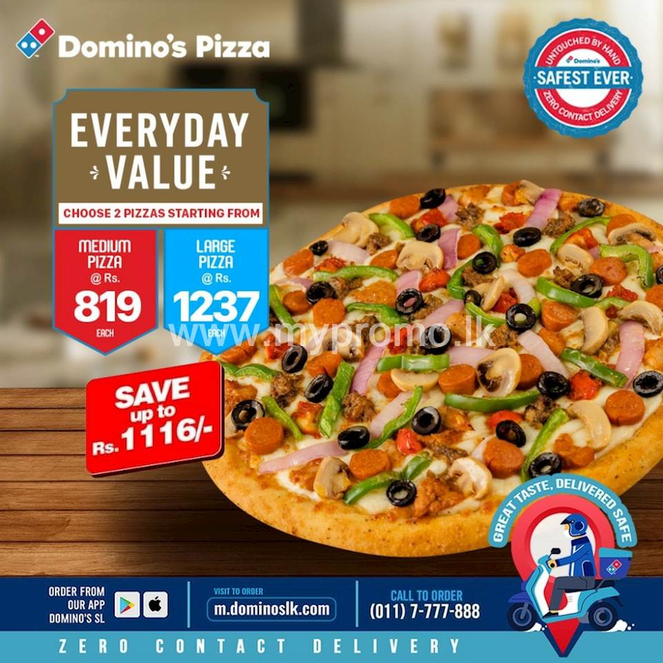 Everyday Value Offers, you can now indulge in your favorite Domino’s pizzas any day of the week!
