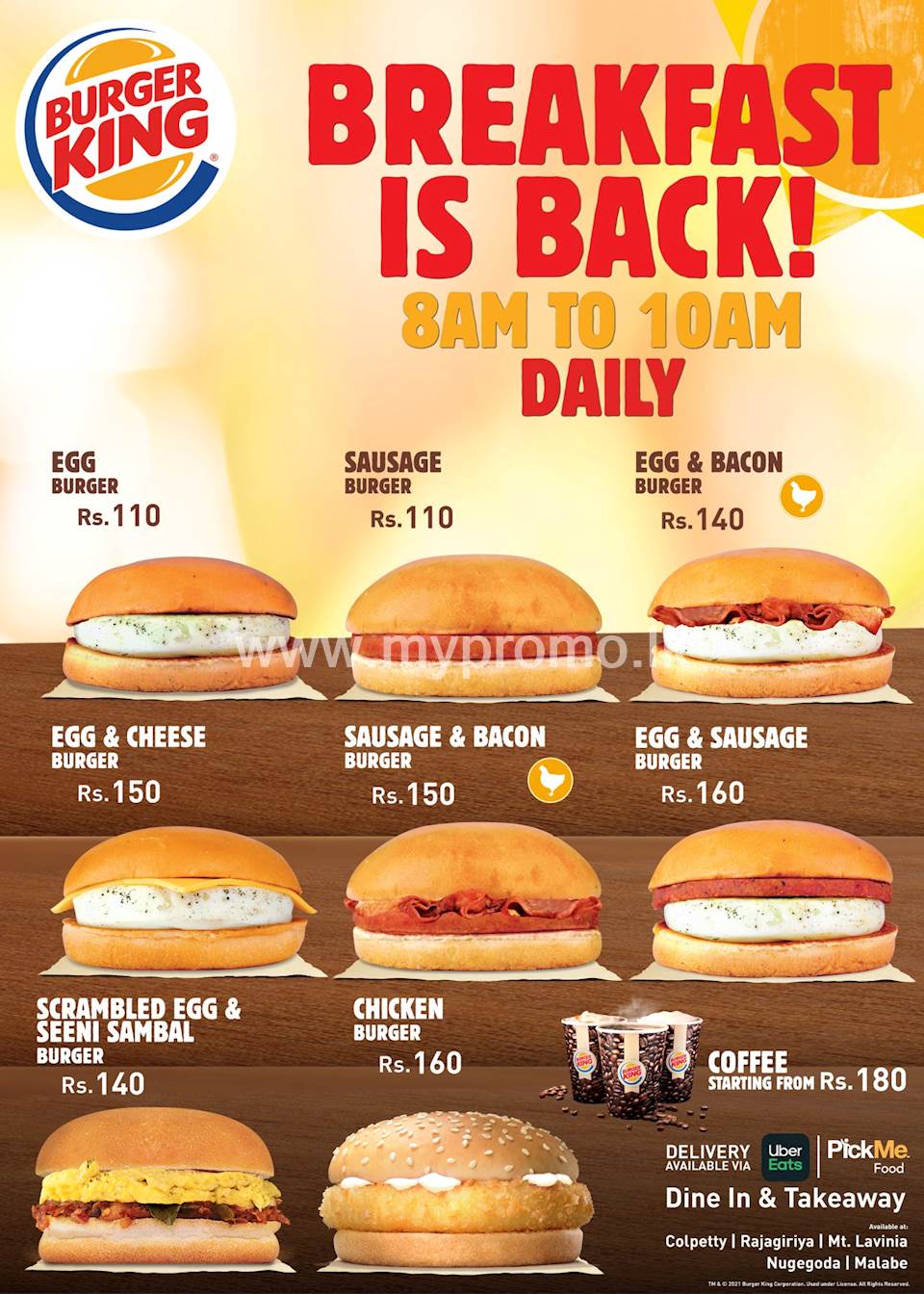 Burger King Breakfast is back on the menu!