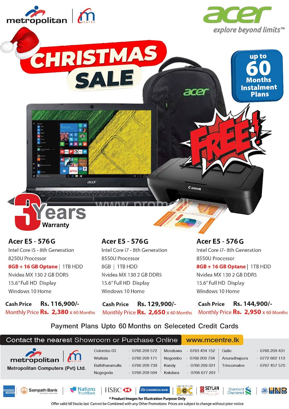 Christmas Sale on Acer Laptops from Metropolitan