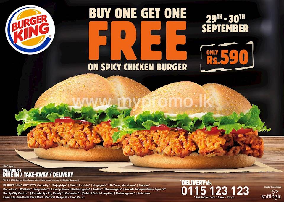 Buy One Get One FREE at Burger King!