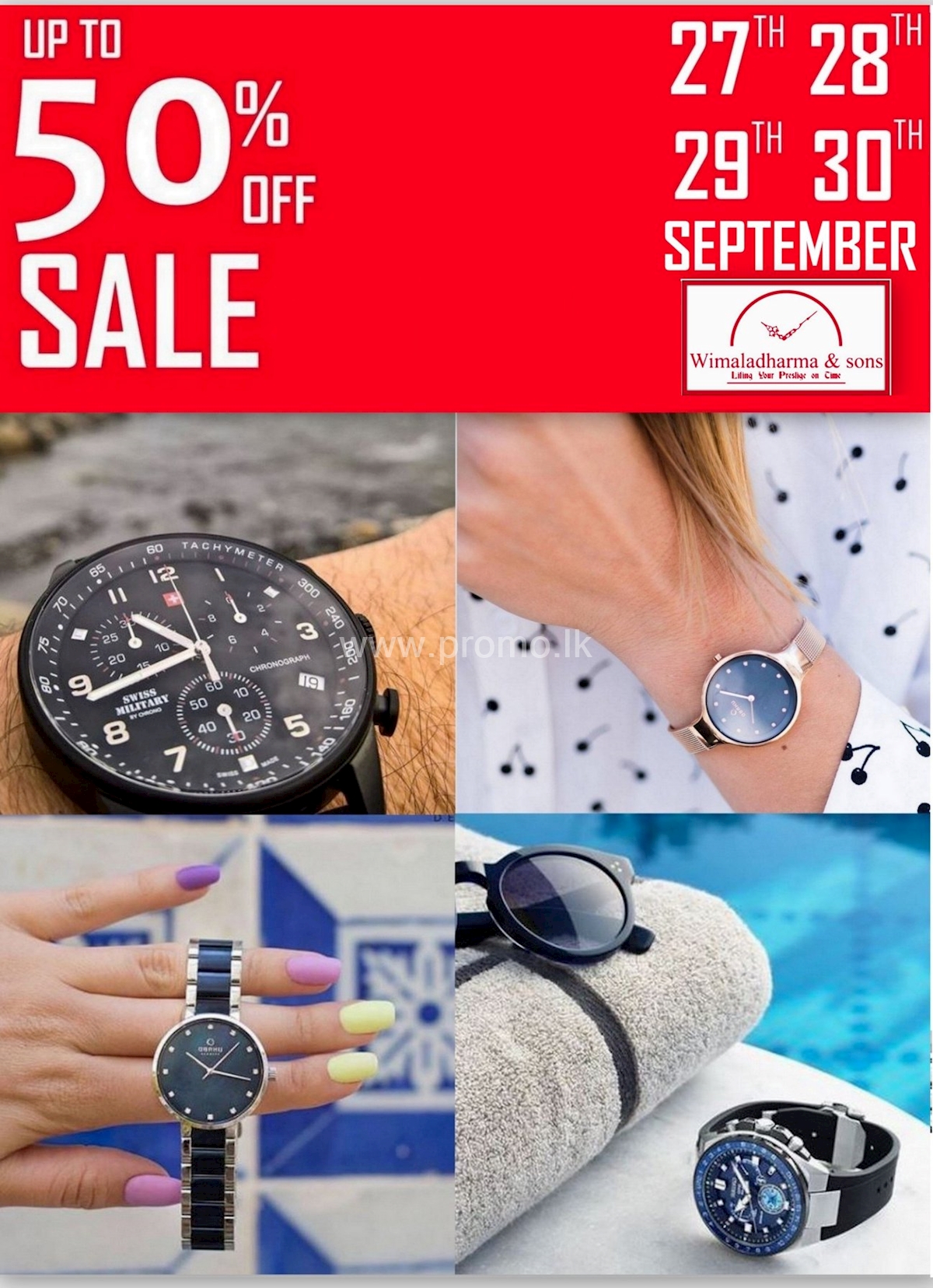 View of Upto 50% Off on International Brand Watches from Wimaladharma and Sons