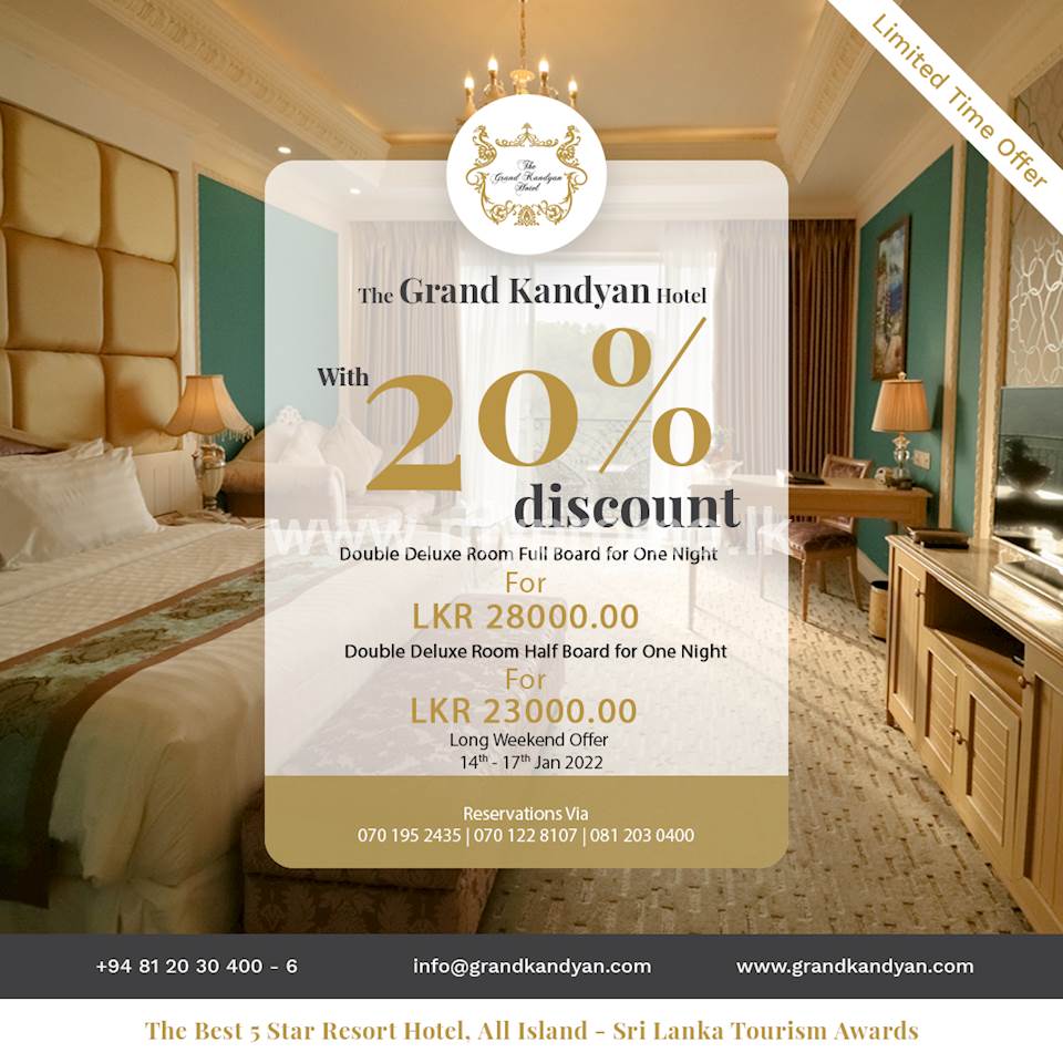 Spend a luxury vacation with a 9% discount from the normal rate