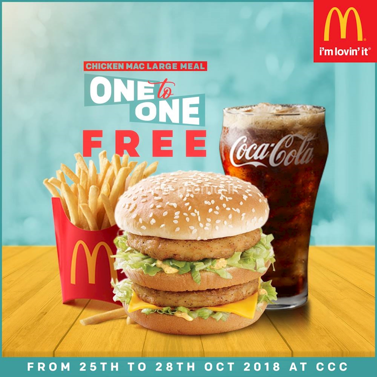 Buy 1 Get 1 Free on Chicken Mac Large Meal from McDonald's