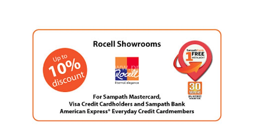 Up To 10 Off At Rocell For Sampath Cardholders