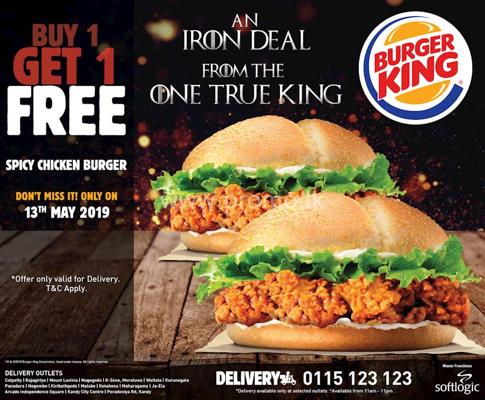 Buy 1 Get 1 Free at Burger King